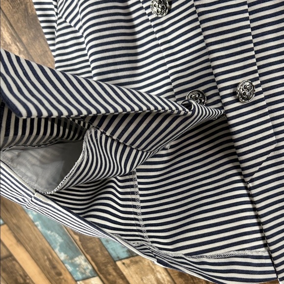 Erin  London Blue and White Striped sailorWomen's Jacket - Picture 5 of 16